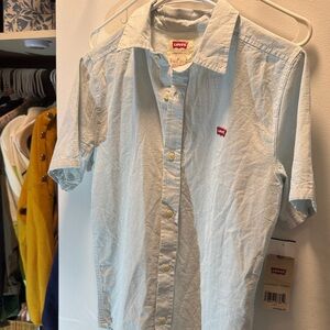 Levi's Sky Blue Casual Button Down Shirt